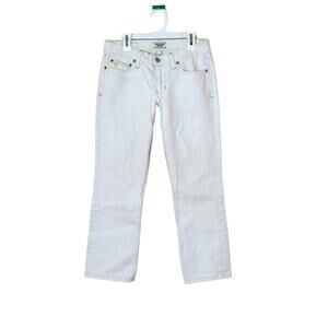 Abercrombie and Fitch white short jean capris size 2- teen girls